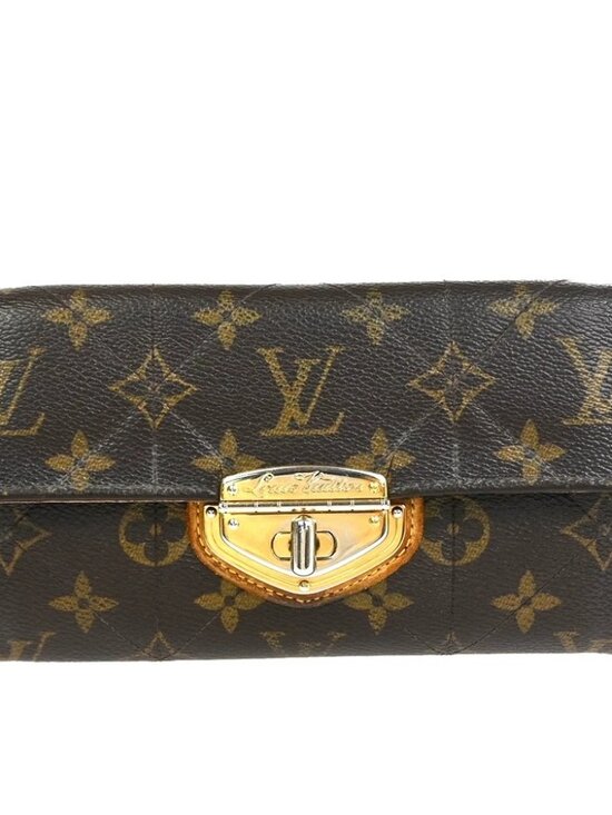 Auth Louis Vuitton Monogram Etoile Portefeuille Sarah Long  LOUIS VUITTON Portefeuille Sarah Long Wallet Monogram Etoile M66556 05CA827